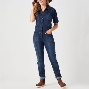 Women's Double Flex Denim COOLMAX Coveralls NWT